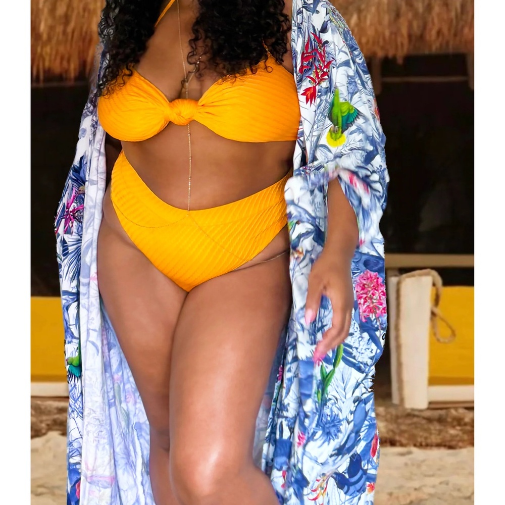 NEW Orange 2 pc bikini set plus size NWT